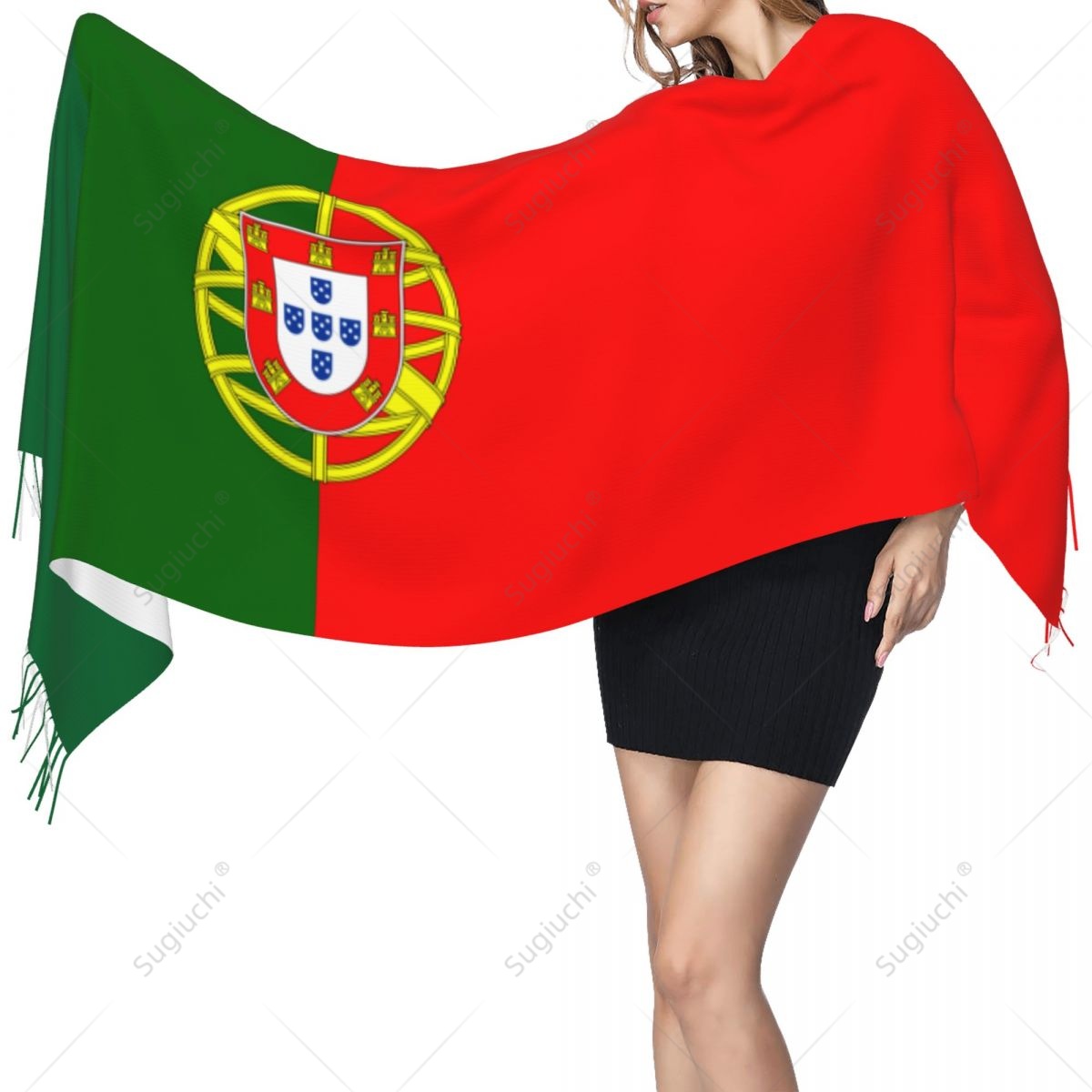 Women'S Fashion Portugal - Portugal Flag Scarf Pashmina Warm Scarves