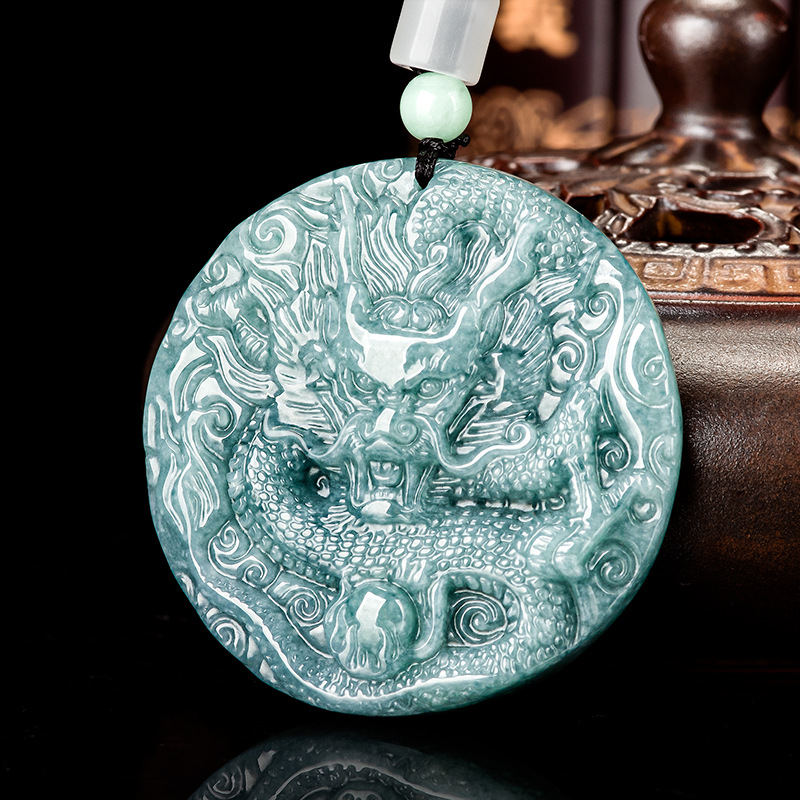 Women'S Fashion Gifts - Burmese Jadeite Dragon Pendant Necklace Gifts