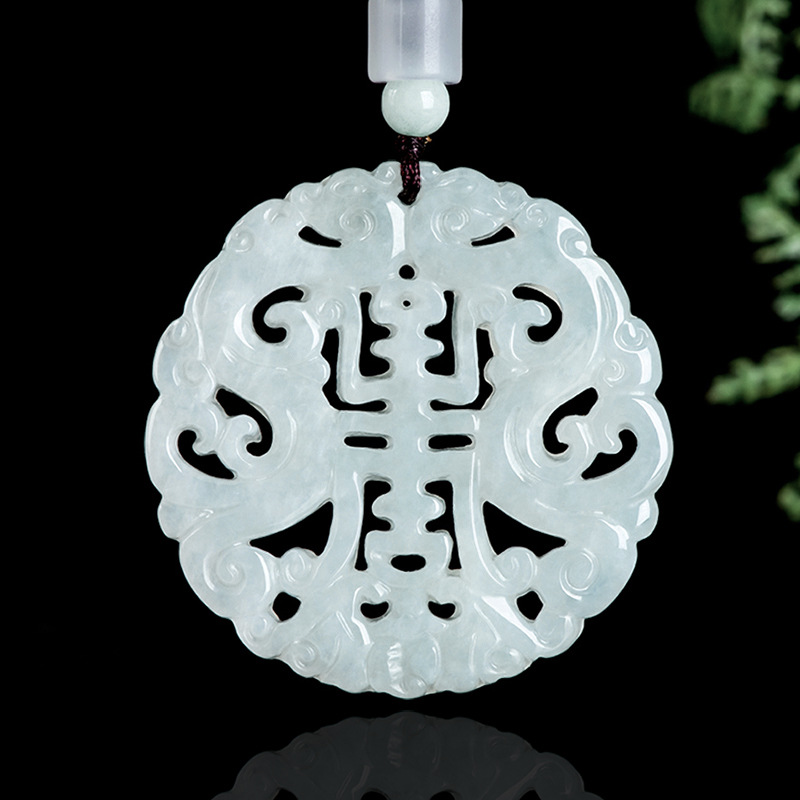 Women'S Fashion Gifts - Burmese Jadeite Dragon Pendant Necklace Vintage
