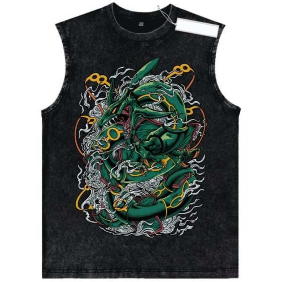 Women'S Fashion Visor - Vintage Washed Pokemon Character Tank Top