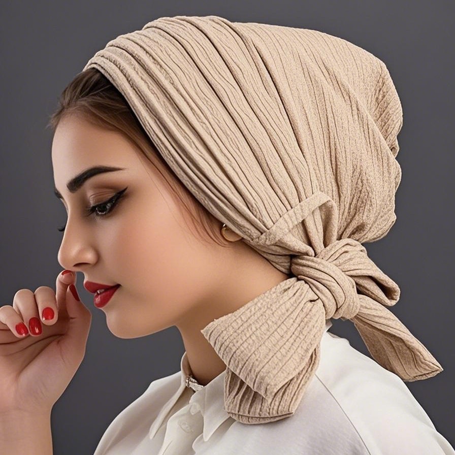 Women'S Fashion Visor - Luxury Spring knot Turban Hat for