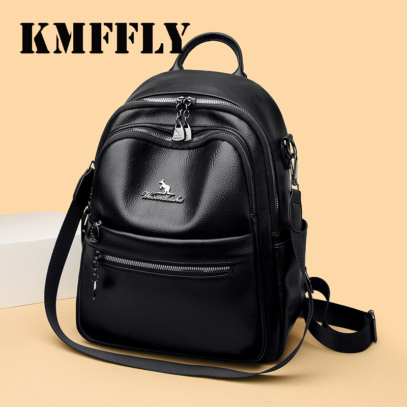 Women'S Fashion Magazines - Vintage Top Quality Leather Backpacks Large