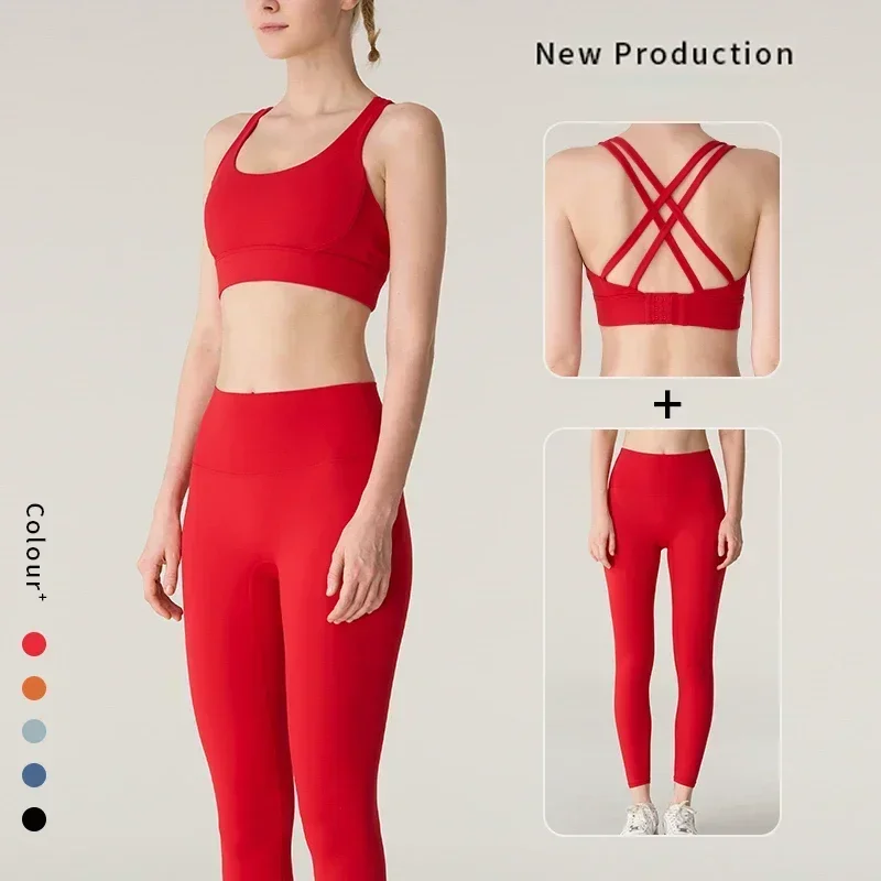 Women'S Fashion Leggings - Women's 2 Piece Yoga Set Sexy