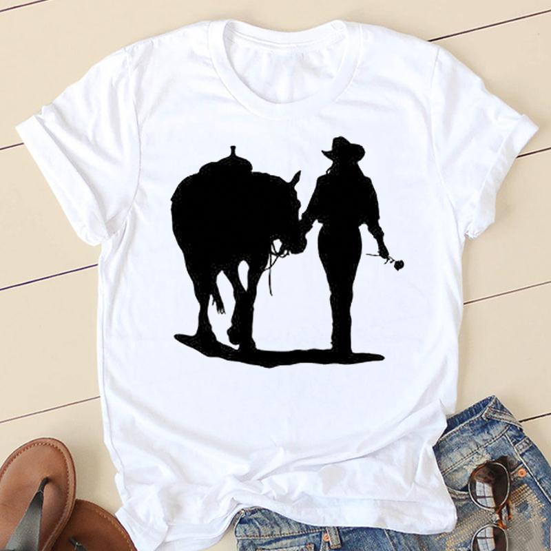 Women'S Fashion In The 90S - Ladies Fashion Watercolor Horse 90s Trend
