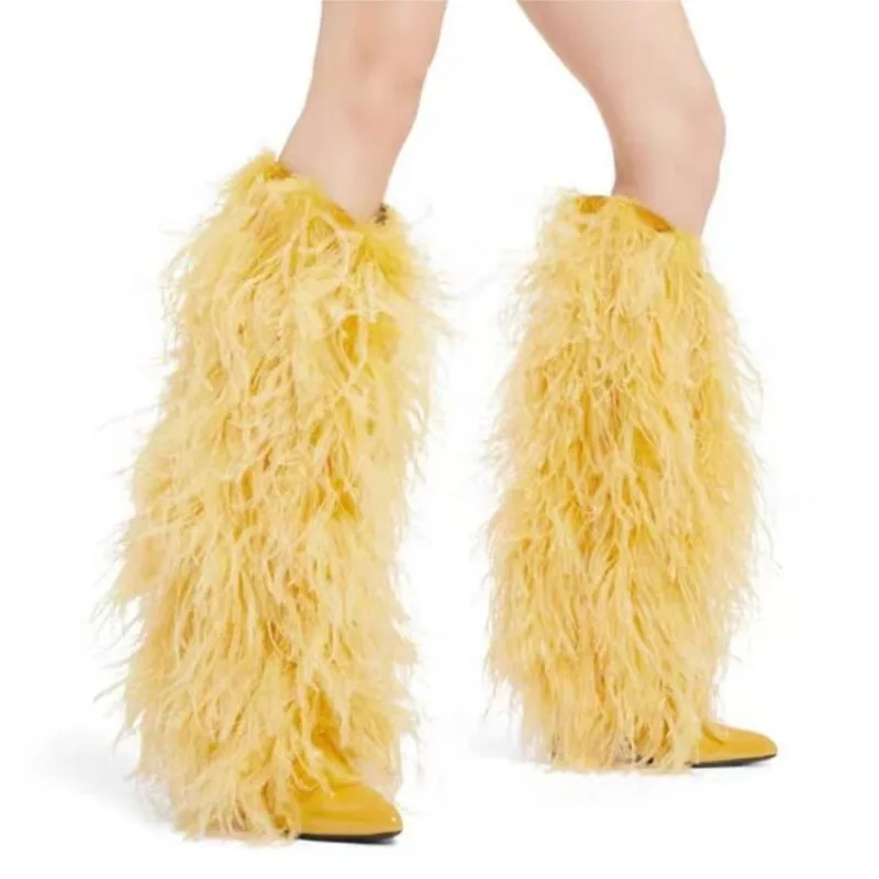 Women'S Fashion Magazines - Fashion Candy Colored Plush Knee High