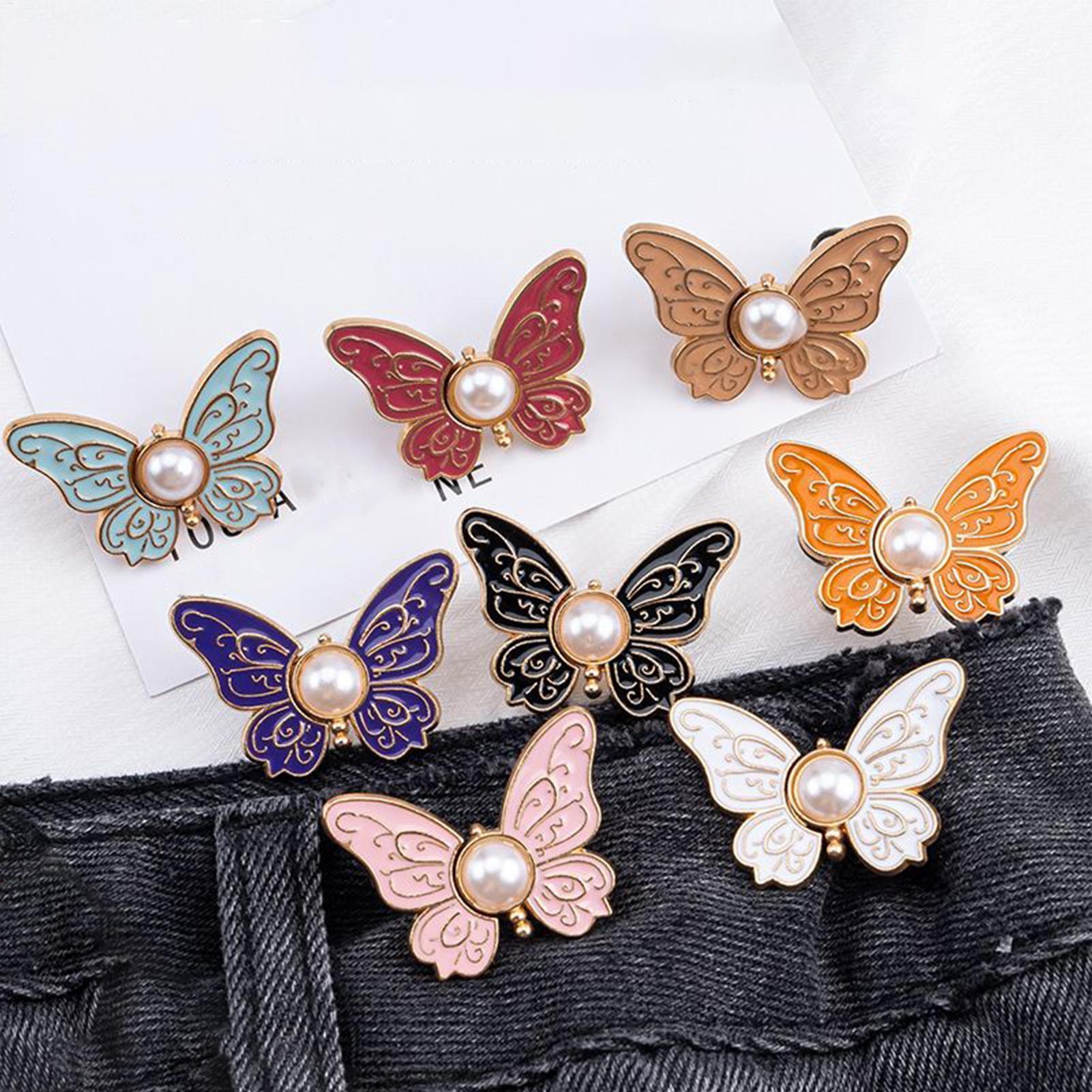 Belted Shirt Dress - Butterfly Jeans Button Adjustable Clips For