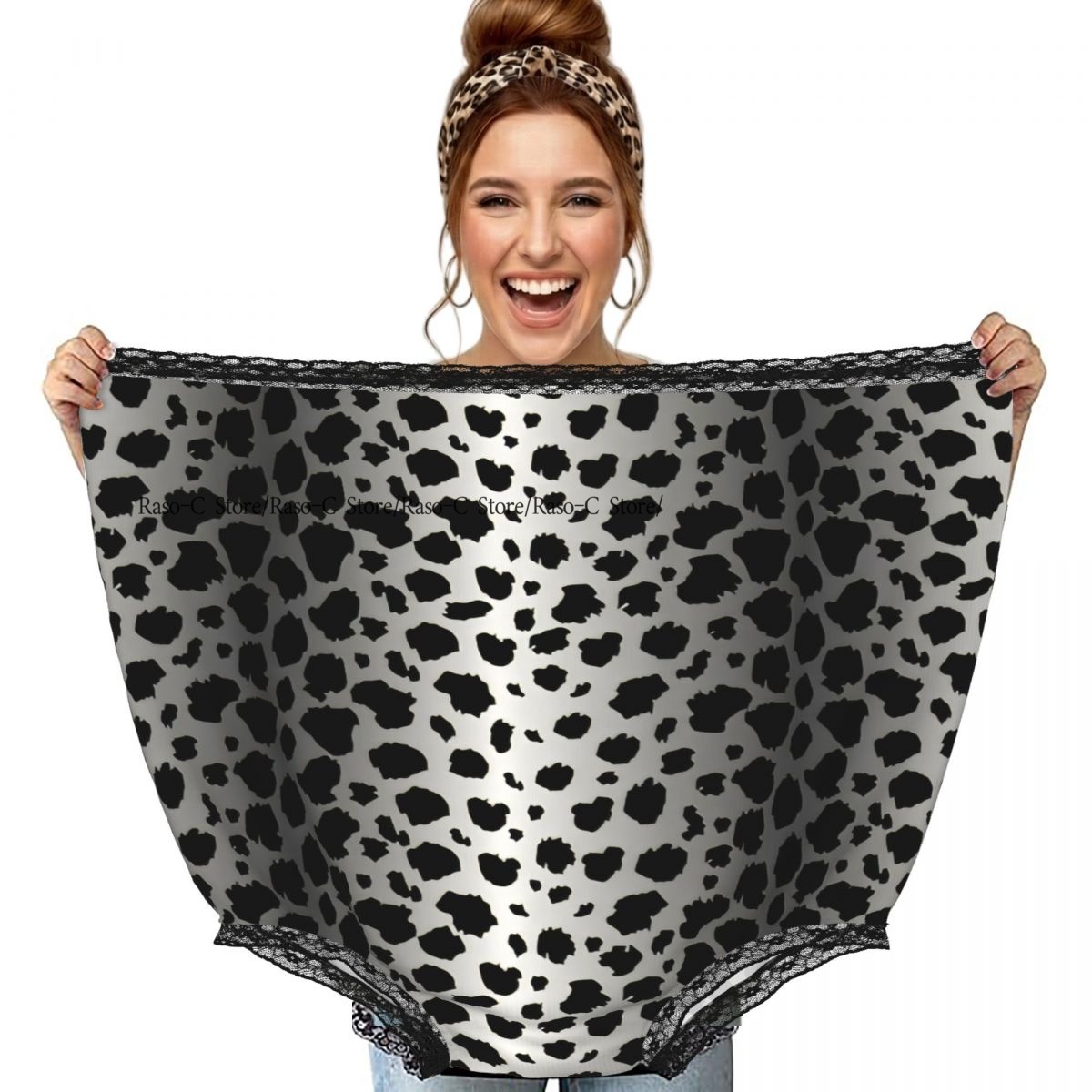 Women'S Fashion Gifts - Funny Gag Granny Underwear Leopard Pattern