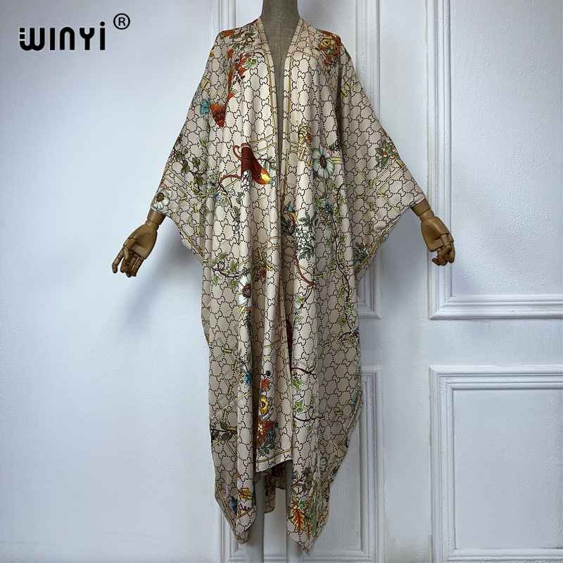 Women'S Fashion Kimono - WINYI Summer fashion Beach Letter print