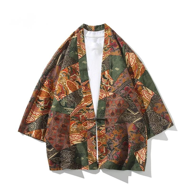 Women'S Fashion Kimono - Ethnic Style Print Yukata Men Women