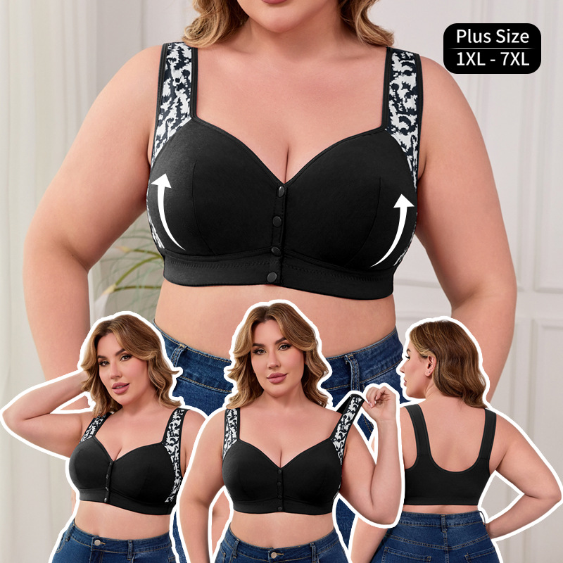 Women'S Fashion Gifts - XL-7XL Plus Size Front Buckle Bra