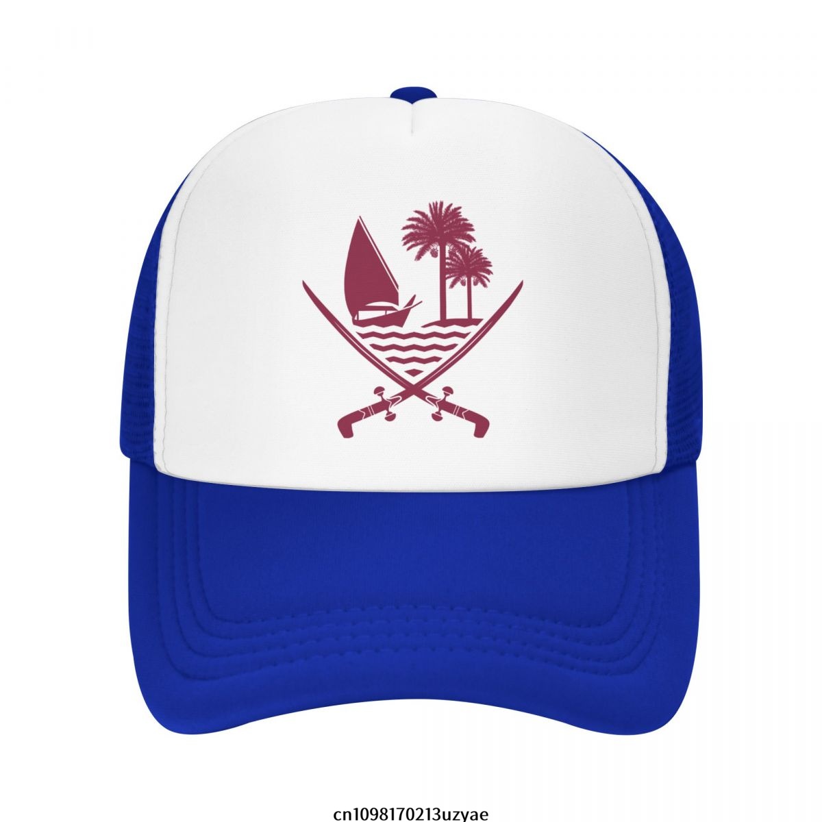 Emblem Of Qatar Mesh Baseball  - Women Fashion Qatar review and price