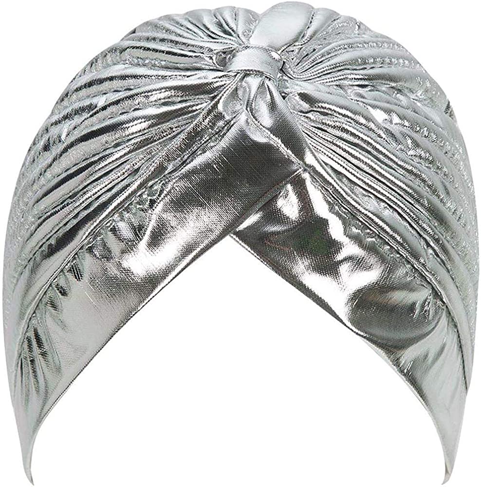 Metallic Turban Head Wrap Hat  - Women'S Fashion Visor review and price
