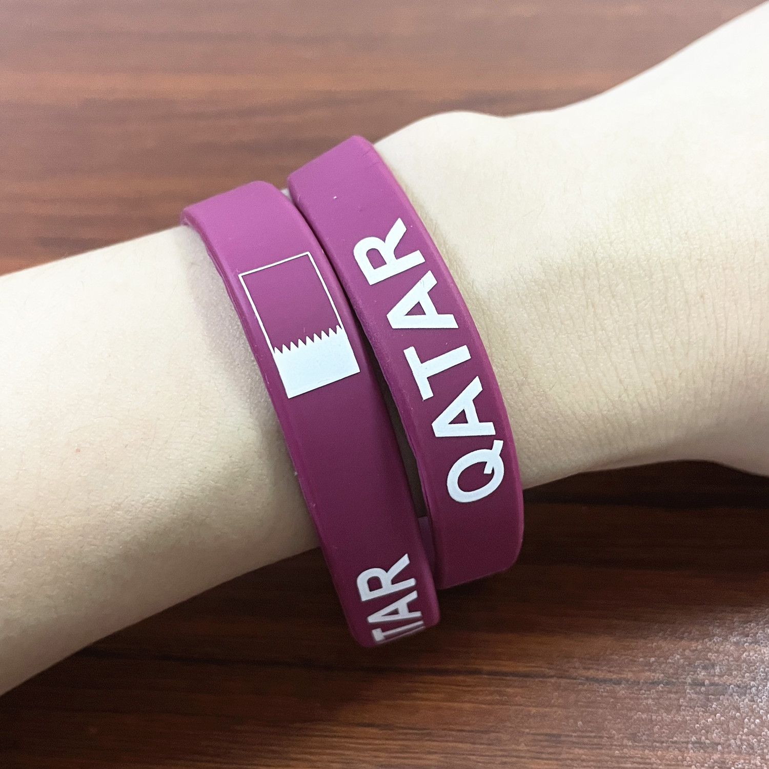 2pcs Qatar Flag Silicone Brace - Women Fashion Qatar review and price