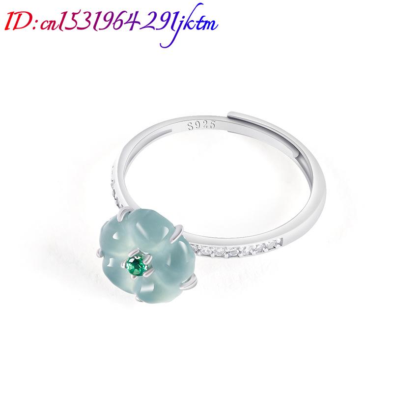 Blue Burmese Jadeite Flower Ri - Women'S Fashion Gifts review and price