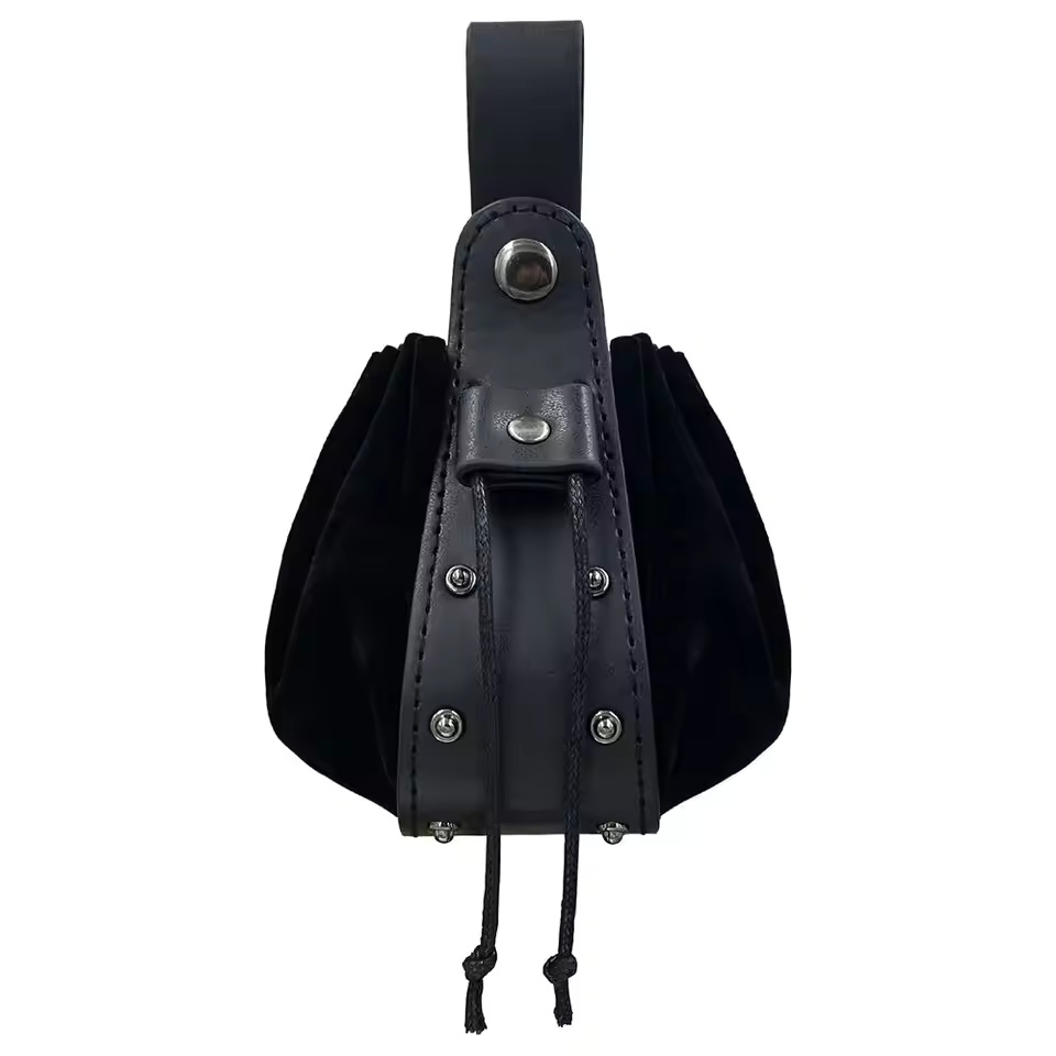Black Medieval Retro Leather S - Belted Shirt Dress review and price