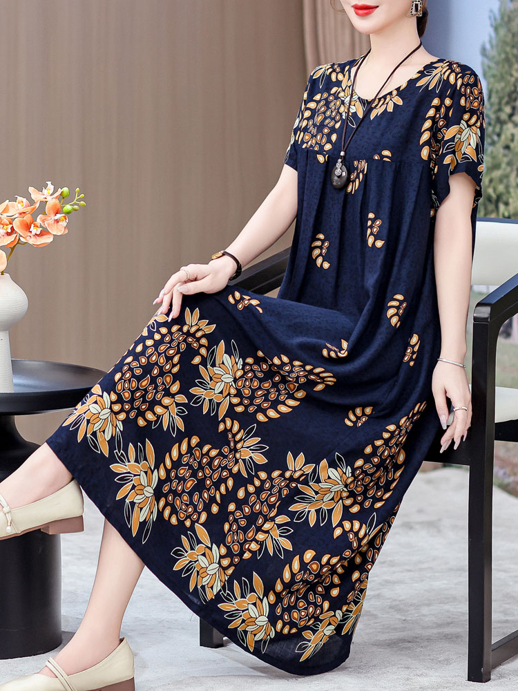 Elegant Mid-Length Cotton Silk - Women Fashion Over 50 review and price