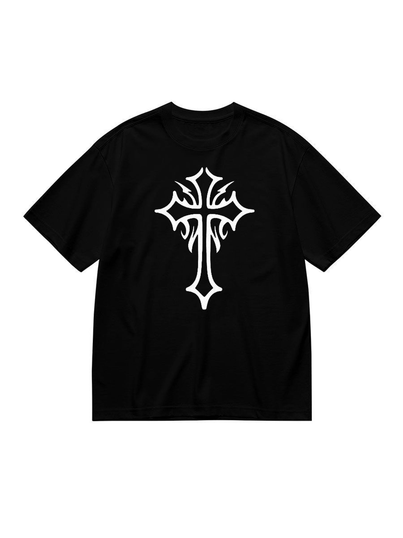 Gothic Cross Graphic T Shirt W - Women'S Y2K Fashion Aesthetic review and price