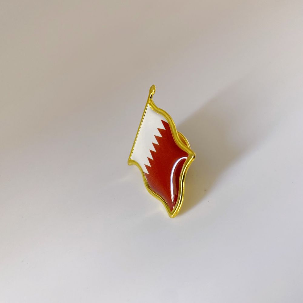 Qatar Flag Lapel Pin - Enamel  - Women Fashion Qatar review and price