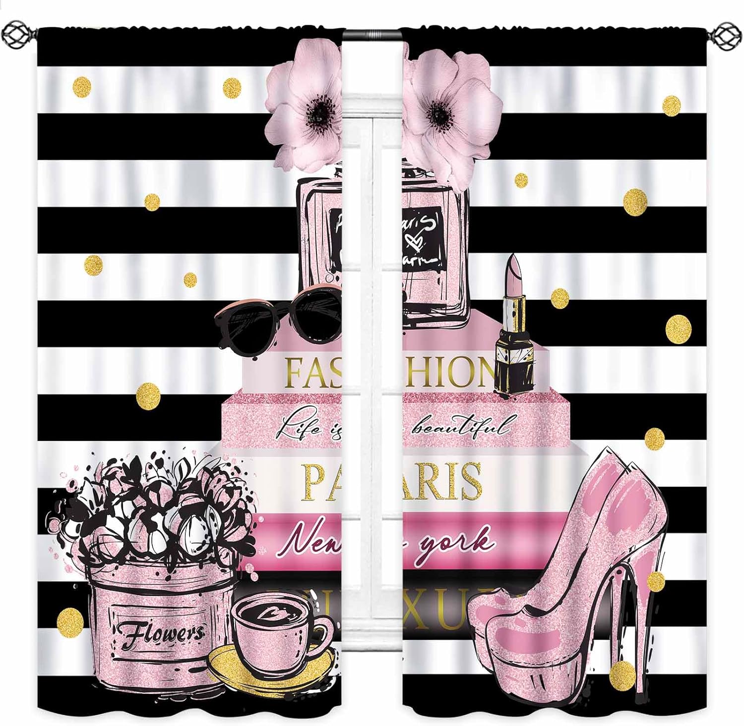 Pink Fashion Women Curtain for - Women'S Fashion Magazines review and price