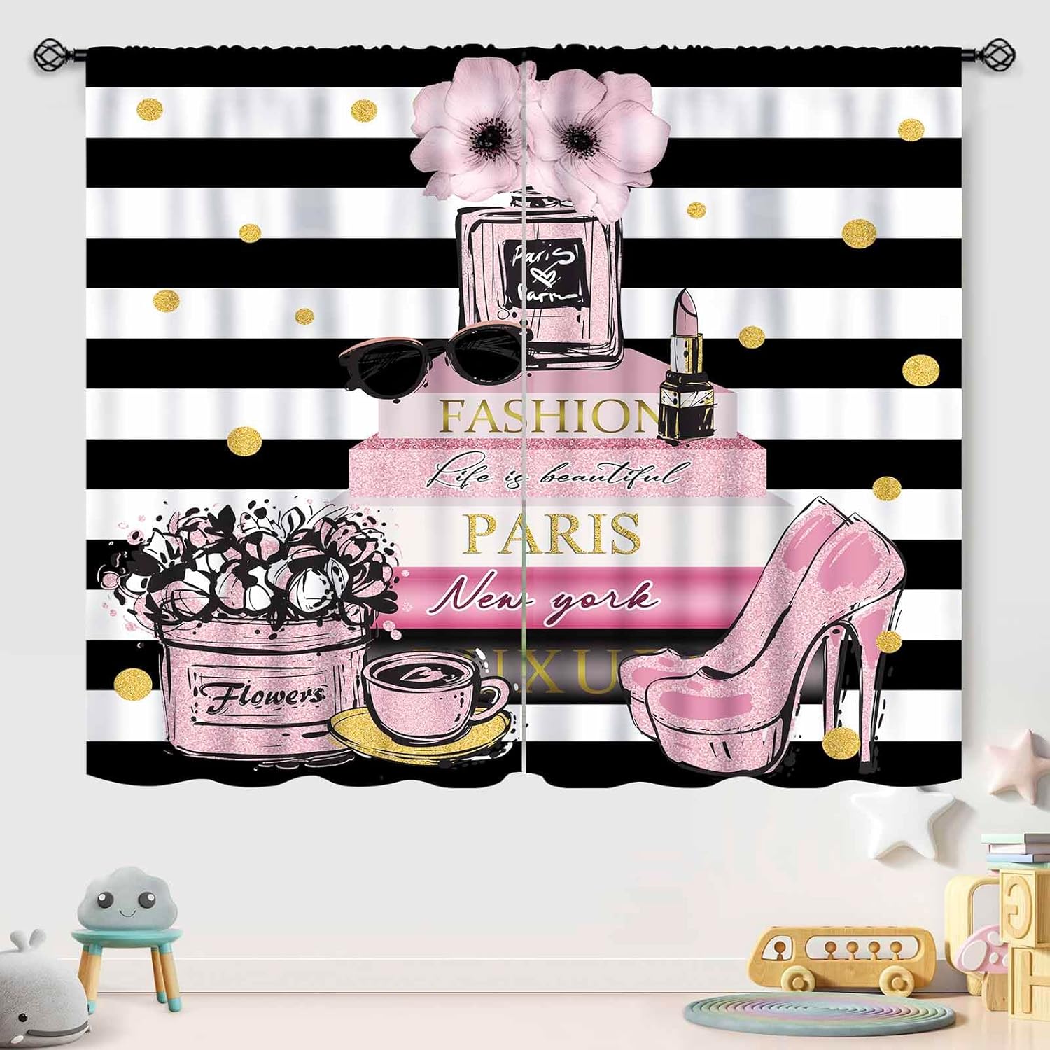 Pink Fashion Women Curtain for - Women'S Fashion Magazines review and price