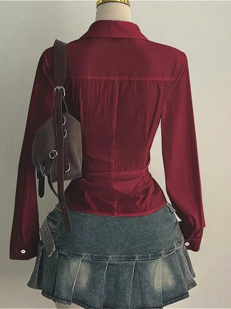 Fashion Long-sleeved Blouses S - Women'S Y2K Fashion Aesthetic review and price