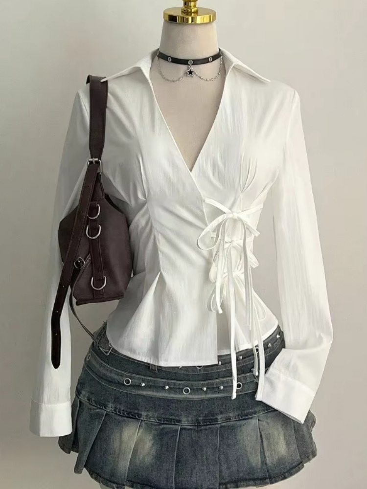 Fashion Long-sleeved Blouses S - Women'S Y2K Fashion Aesthetic review and price