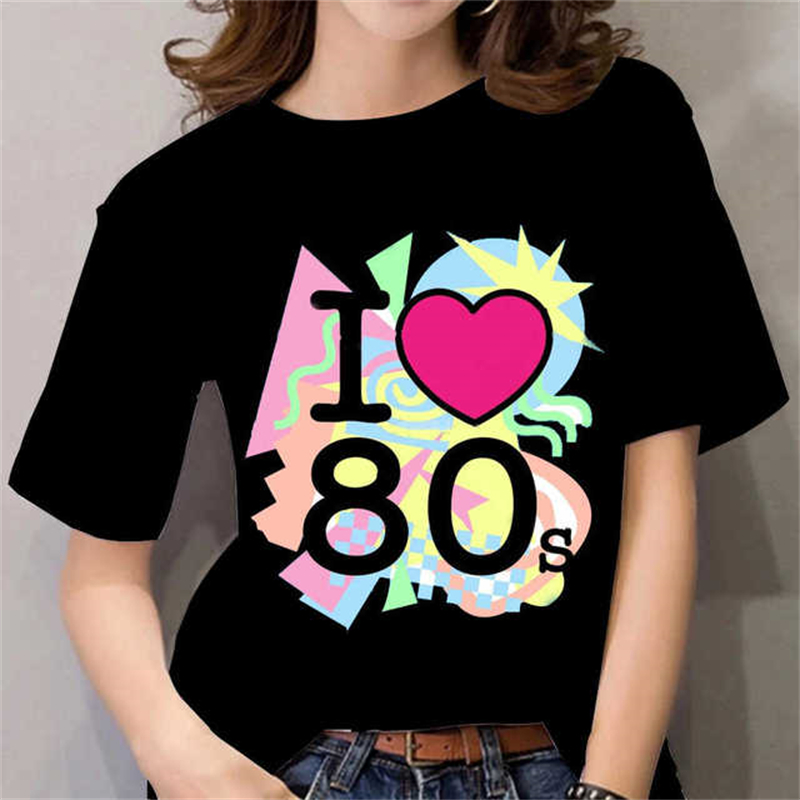80s Womens T Shirt Femal Black - Women'S Fashion In The 90S review and price