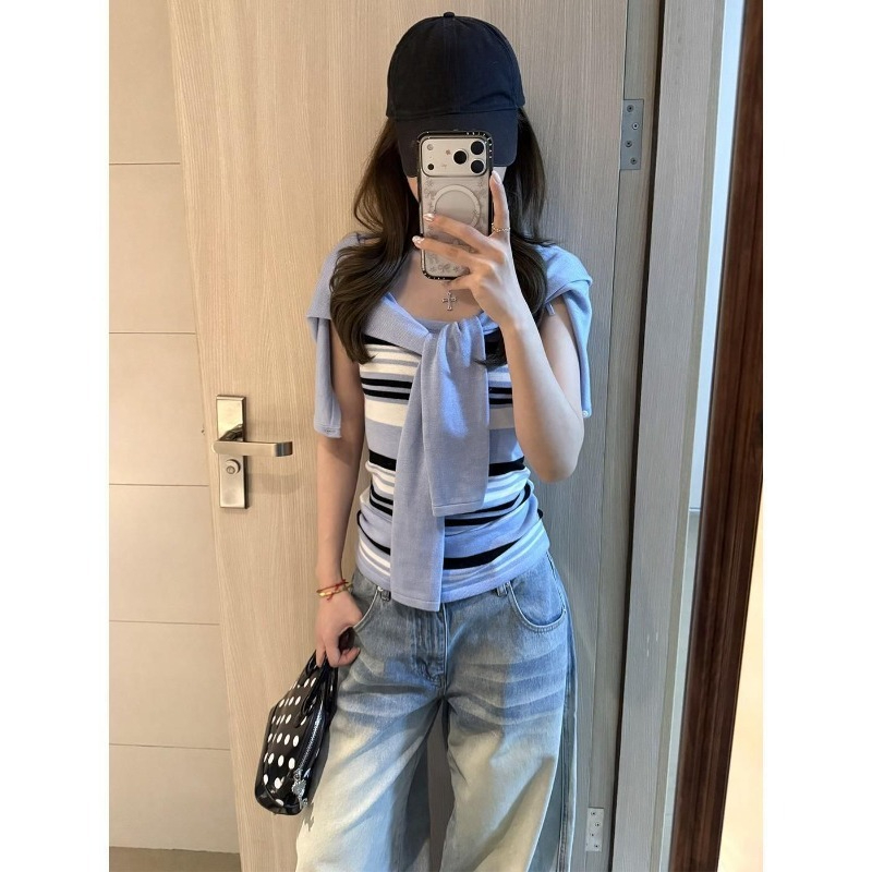 Blue Knitted Suits Women 2026  - Women'S Y2K Fashion Aesthetic review and price