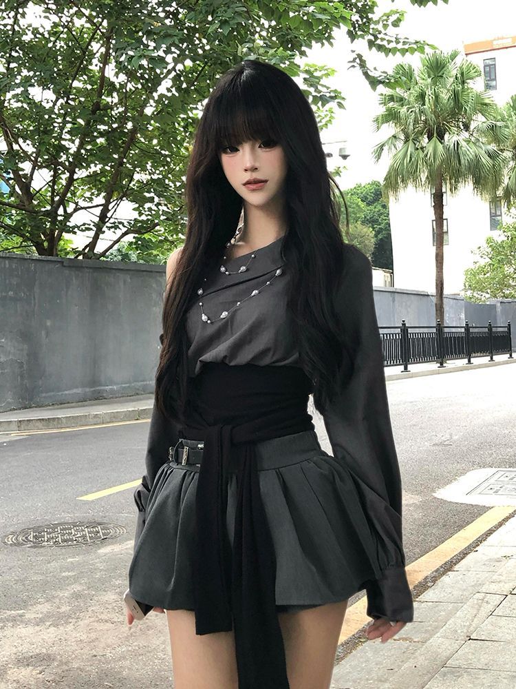 2026 Hot Girl Sexy Gothic Slim - Women'S Y2K Fashion Aesthetic review and price