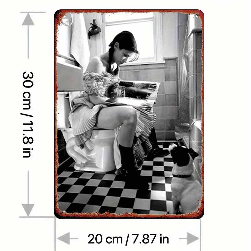Funny Bathroom Metal Sign – Wo - Women'S Fashion Magazines review and price