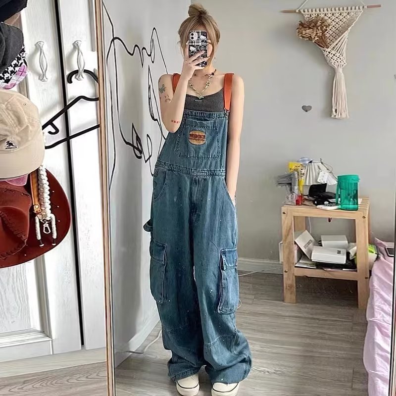 Retro Denim Loose Women Slim S - Women'S Fashion Trousers review and price