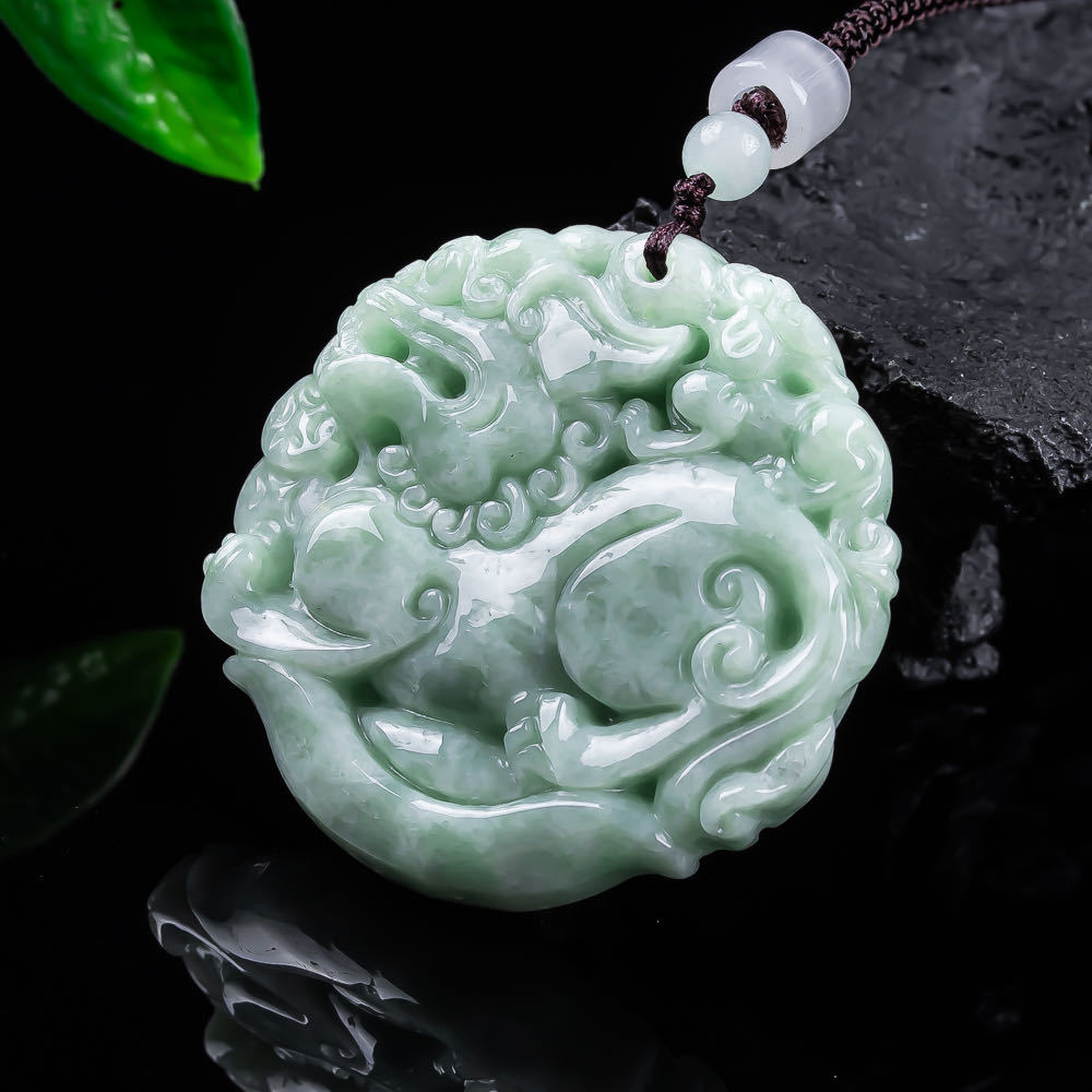Natural Myanmar Jadeite Pixiu  - Women'S Fashion Gifts review and price