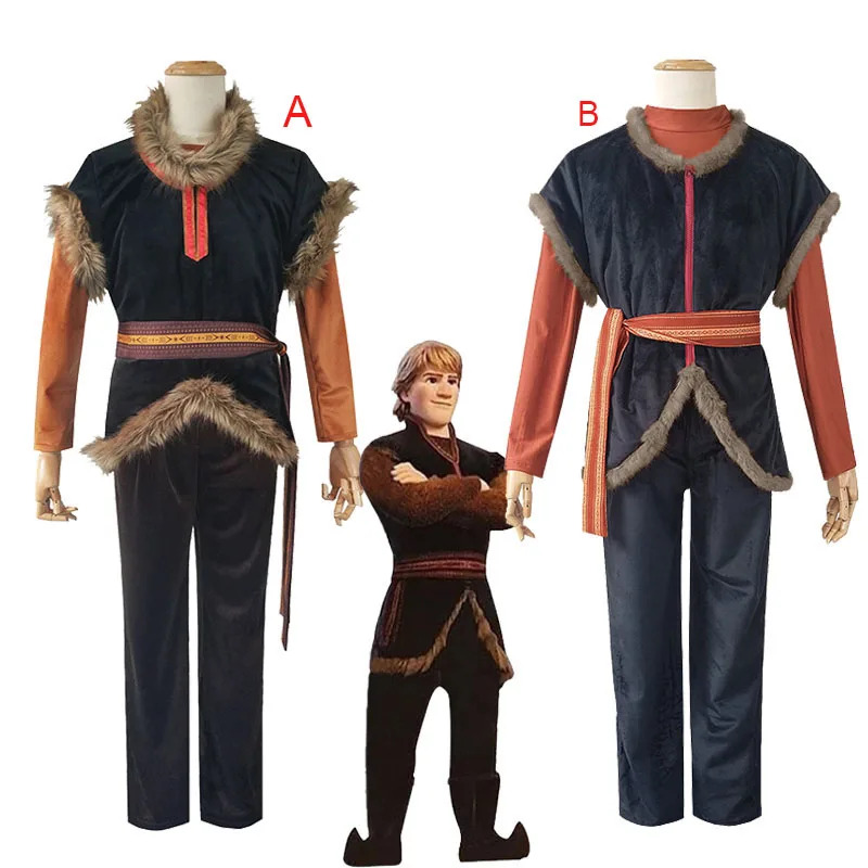 Frozen Cosplay Costumes Kristo - Belted Shirt Dress review and price