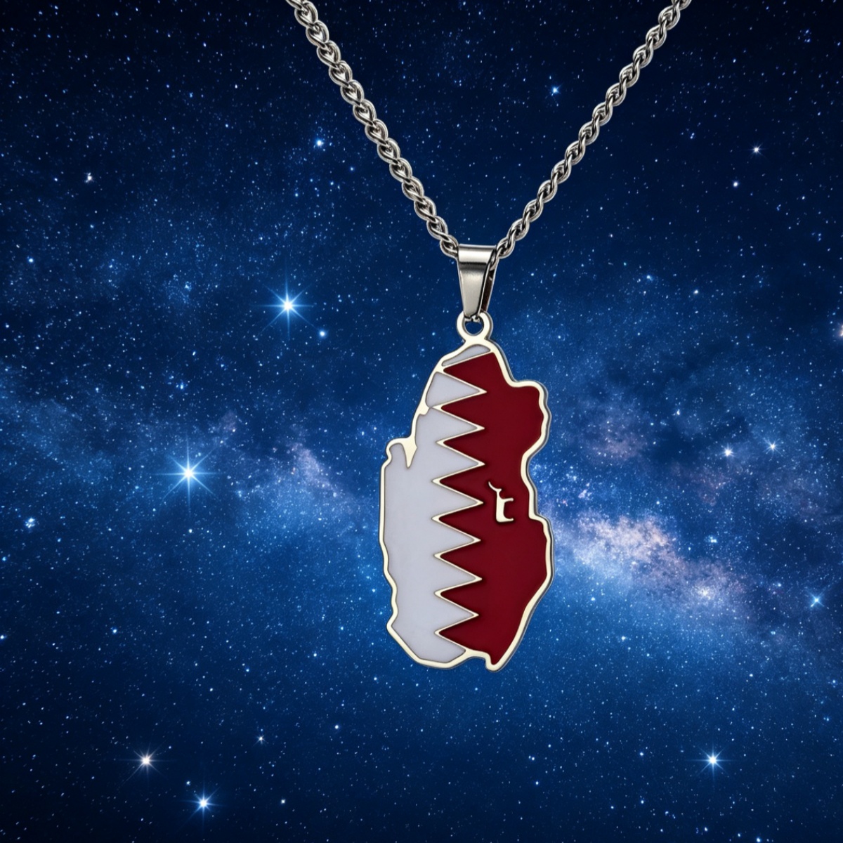 Drip Oil Qatar Map Necklace Fo - Women Fashion Qatar review and price